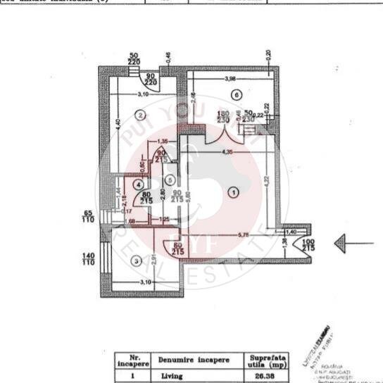 Uverturii | apartament 2 camere | 65mp | semidecomandat | B9648